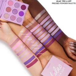 Purple Love -Colour Pop Shop lilac palette arm swatch with product 077c92cf a3da 4783 b537 9aa6e271b218